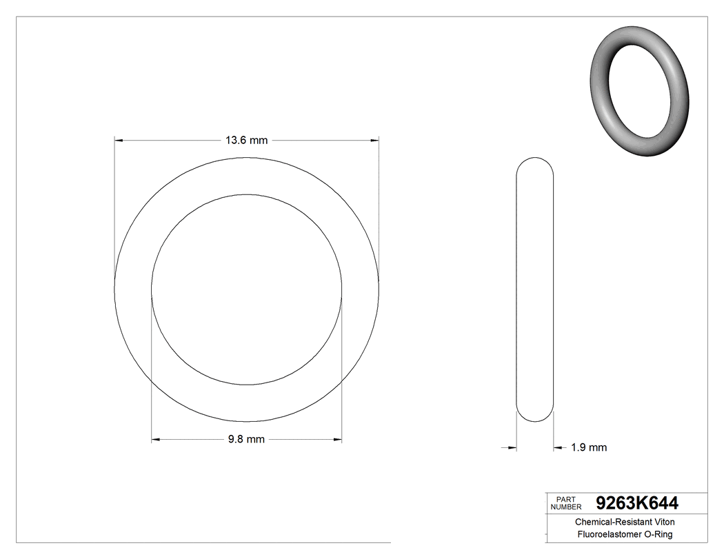 Technical drawing - 9263K644